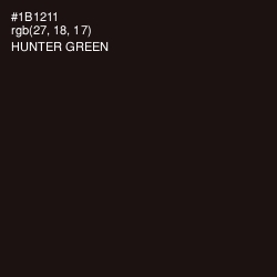 #1B1211 - Hunter Green Color Image